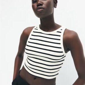 Striped Sleeveless Women's Top